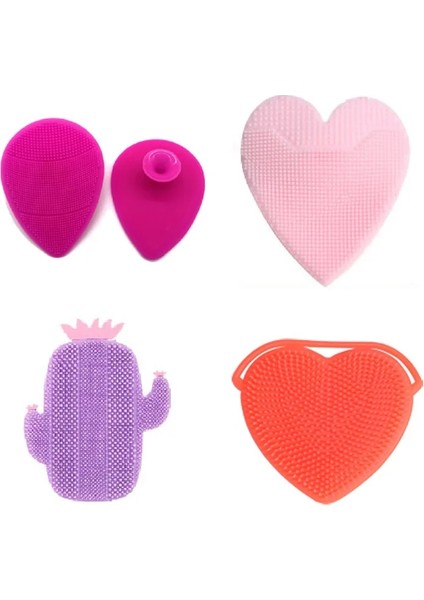 Yuvarlak Tarz Sevimli Silikon Yüz Yıkama Fırçası Manuel Yüz Yıkama Temizleyici Taşınabilir Yüz Masaj Fırçası Gözenek Temizleme Yüz Temizleme (Yurt Dışından) fırsatları