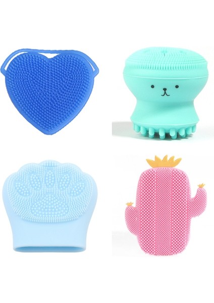 Yuvarlak Tarz Sevimli Silikon Yüz Yıkama Fırçası Manuel Yüz Yıkama Temizleyici Taşınabilir Yüz Masaj Fırçası Gözenek Temizleme Yüz Temizleme (Yurt Dışından) indirimleri