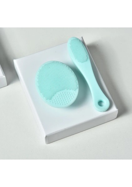 Mavi Stil Sdotter 3D Yüz Temizleme Masaj Fırçaları Yüz Yıkama Ürünü Cilt Bakımı Aracı Çift Taraflı Silikon Yüz Temizleme Fırçası Taşınabilir (Yurt Dışından)