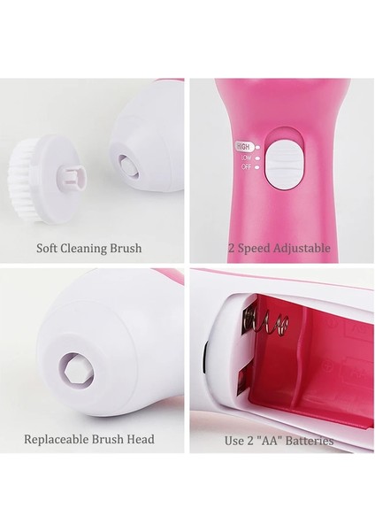 Sarı Stil Elektrikli Yüz Temizleyici Yıkama Yüz Temizleme Makinesi Cilt Gözenek Temizleyici Vücut Temizleme Masaj Mini Güzellik Masaj Fırçası (Yurt Dışından) indirimleri