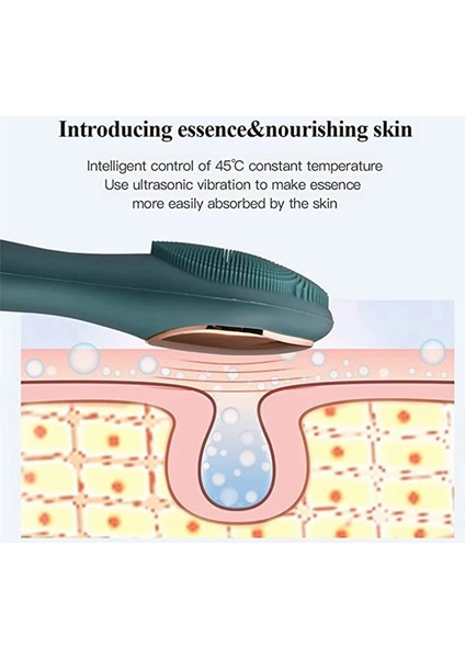 Nazik Eksfoliye Edici Masaj Su Geçirmez Şarj Edilebilir Silikon Cilt Için 3 Mod Sonic Yüz Temizleme Fırçası Cihazı (Yurt Dışından) fırsatları