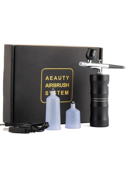 Kırmızı Stil Airbrush Taşınabilir Akülü Yüz Bakım Boya Püskürtme Tabancası Airbrush Kuaför Nano Sis Sis Kiti Mini Hava Kompresörü Püskürtücü (Yurt Dışından) fırsatları