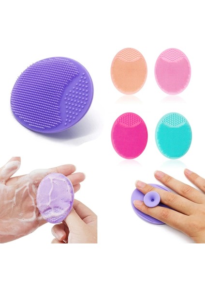 Cilt Stili Licone Temizleme Fırçası Jel Yıkama Pedi Peeling Siyah Nokta Remover Yüz Derin Temizleyici Yüz Fırçaları Bebek Banyo Masajı (Yurt Dışından)