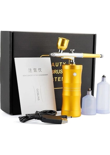 Beyaz Stil Profesyonel Ini Airbrush Seti Sprey Pompası Gen Kalem Hava Kompresörü Kiti Taşınabilir Hava Fırçası Nano Sis Mist Püskürtücü Modeli (Yurt Dışından) indirimleri