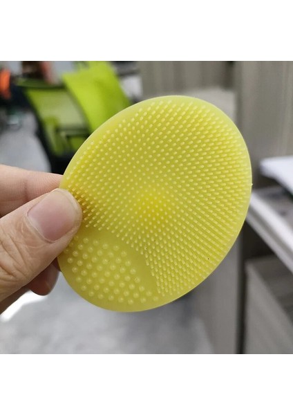 Sarı Stil Licone Temizleme Fırçası Jel Yıkama Pedi Peeling Siyah Nokta Remover Yüz Derin Temizleyici Yüz Fırçaları Bebek Banyo Masajı (Yurt Dışından)