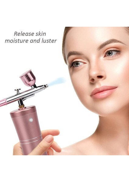 Kırmızı Stil Yüz Airbrush Hava Kompresörü Kiti Nano Püskürtücü Su Oksijen Enjektör Tabancası Tırnak Sanat Dövme El Sanatları Kek Makyaj Mist Airbrush (Yurt Dışından) fiyatları