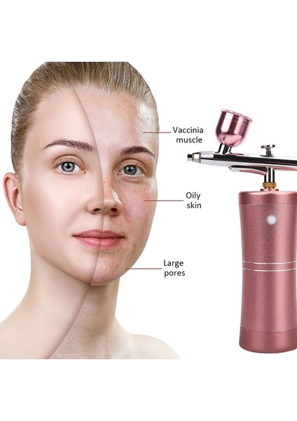 Kırmızı Stil Yüz Airbrush Hava Kompresörü Kiti Nano Püskürtücü Su Oksijen Enjektör Tabancası Tırnak Sanat Dövme El Sanatları Kek Makyaj Mist Airbrush (Yurt Dışından) modelleri