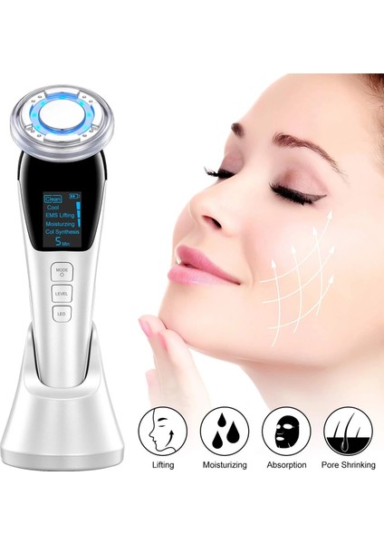 No.2 Tarzı Ems Sıcak Soğuk Yüz Masajı LED Foton Işık Terapi Cilt Bakımı Aracı Cihazı Yüz Germe Sonic Masaj Güzellik Makinesi Sıkın (Yurt Dışından) fiyatları