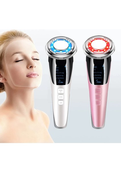 No.2 Tarzı Ems Sıcak Soğuk Yüz Masajı LED Foton Işık Terapi Cilt Bakımı Aracı Cihazı Yüz Germe Sonic Masaj Güzellik Makinesi Sıkın (Yurt Dışından) fırsatları