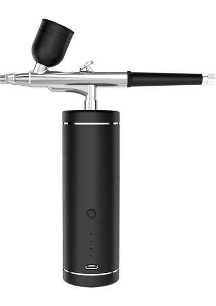 Siyah Stil Bayan Sevgili Oksijen Enjektör Mini Hava Kompresörü Kiti Püskürtme Tabancası Airbrush Tırnak Sanat Dövme Zanaat Kek Boya Nano Sis Mist Püskürtücü (Yurt Dışından) modelleri