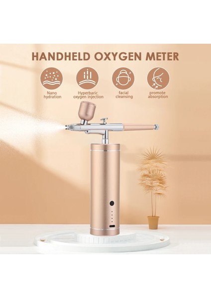 Siyah Stil Nano Sprey Oksijen Enjektör Airbrush Yüksek Basınçlı Sis Püskürtücü Su Jeti Yüz Temizleme Cilt Nemlendirici Güzellik Aparatı (Yurt Dışından) modelleri