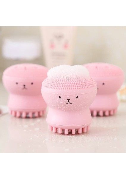 E Tarzı Pembe Ahtapot Yüz Fırçası Sünger Yüz Temizleme Fırçaları Yüz Temizleyici Derin Gözenek Peeling Siyah Nokta Cilt Bakımı Makyaj Araçları (Yurt Dışından) fırsatları