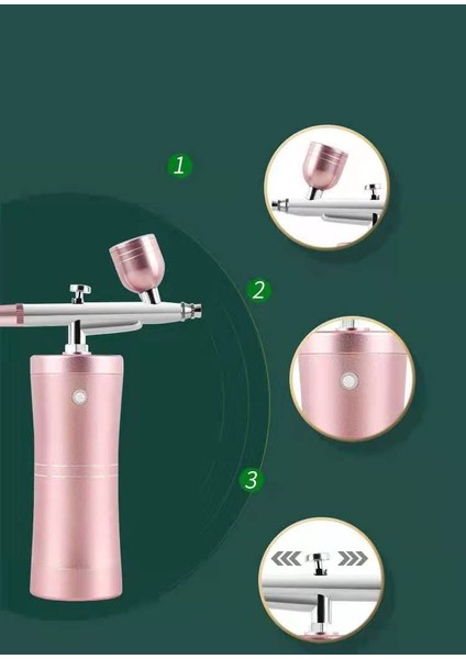 Tok Mini Hava Kompresörü Kiti Hava Fırçası Boya Püskürtme Tabancası Airbrush Tırnak Sanat Dövme Zanaat Kek Nano Sis Sis Püskürtücü (Yurt Dışından) fiyatları