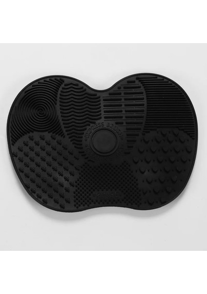 SIYAH-15.5X11.5CM Tarzı Kozmetik Temizleyici Makyaj Yıkama Fırçası Jel Temizleme Mat Silikon Fırça Fondöten Makyaj Fırçası Temizleyici (Yurt Dışından)
