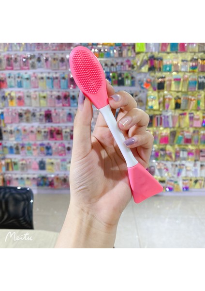 Altın Tarzı Yüz Yüz Maskesi Fırçası Çift Uçlu Silikon Yüz Maskesi Kil Maskesi Aplikatörü (Yurt Dışından)