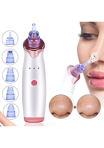 Gümüş Tarzı Ultrasonik Yüz Gözenek Temizleme Siyah Nokta Remover Vakum Akne Temizleyici Ems Cilt Scrubber Titreşim Soyma Yüz Kaldırma Seti (Yurt Dışından) indirimleri