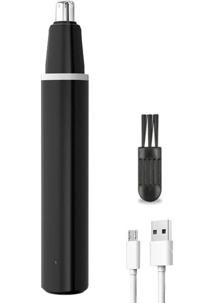 Siyah Stil Elektrikli Burun Kılı Kesme Tıraş Makinesi USB Şarj Edilebilir Elektrikli Burun Kılı Tıraş Kaş Kaldırma Çok Fonksiyonlu Alet Erkekler Için (Yurt Dışından)