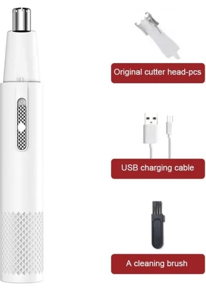 Beyazb Stili Elektrikli Burun Kılı Kesme Makinesi Şarj Edilebilir Yıkanabilir Çok Kinetik Tıraş Ikisi Bir Arada Nötr Otomatik Tıraş Burun Kılı Düzeltici (Yurt Dışından)