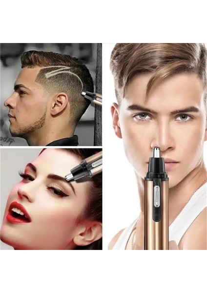 Altın Tarzı Erkekler Burun Saç Düzeltici Burun Saç Tıraş Makinesi Pil Elektrikli Erkek Burun Saç Tıraş Makinesi Erkekler Burun Saç Ors (Yurt Dışından) modelleri