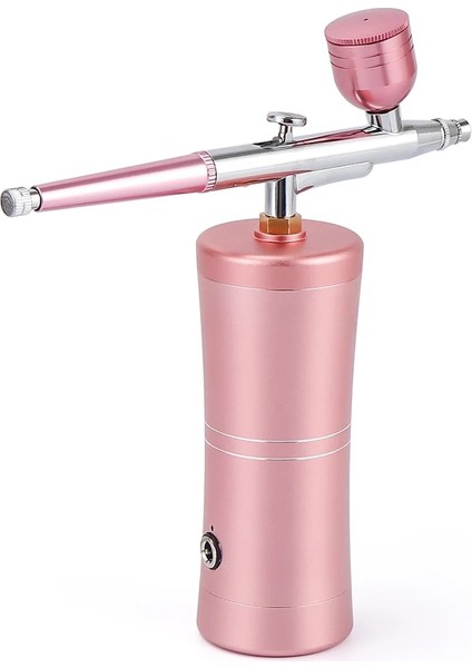 Pembe Tarzı Yüz Airbrush Su Oksijen Enjektör Makinesi Nano Püskürtücü Nail Art Dövme Craft Kek Mini Hava Kompresörü Kiti (Yurt Dışından) indirimleri