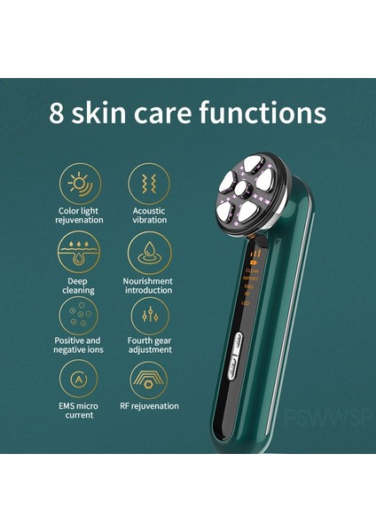 Siyah Stil Rf Ems LED Işık Cilt Gençleştirme Güzellik Enstrüman Yüz Mezoterapi Radyo Frekansı Cilt Sıkılaştırma Cilt Bakımı Yüz Masajı (Yurt Dışından) modelleri