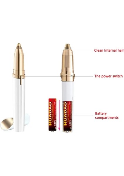 Mavi Kadın Elektrikli Kaş Düzeltici Şekillendirici Kalem Traş Makinesi(Yurt Dışından) indirimleri