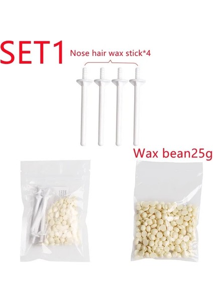 25G Tarzı Burun Epilasyon Taşınabilir Balmumu Kiti Etkili ve Güvenli Burun Saç Düzeltici Erkekler ve Kadınlar Için Yüz Saç Çıkarma Kol Temizleme Aracı (Yurt Dışından)