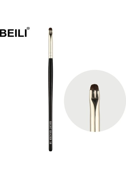 No.18 Beden Beılı Fosforlu Siyah Makyaj Fırçaları (Yurt Dışından)