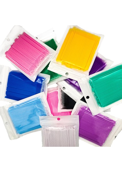 100 Adet Pembe Pcsbag Tek Kullanımlık Kirpik ve Maskara Fırçası(Yurt Dışından) indirimleri