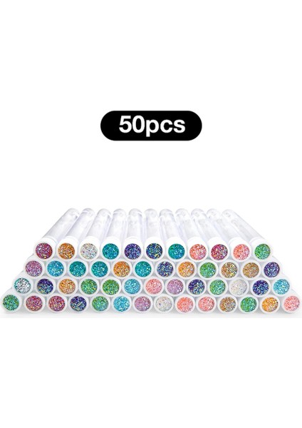 50 Adet Tüp Pc Kirpik Uzatma Için Yeniden Kullanılabilir Kirpik Fırçası Makyaj Fırçaları Tek Kullanımlık Kristal Kaş Fırçası Mikro Matkap ve Ayrı (Yurt Dışından)