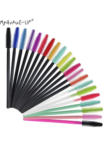 Tam Siyah Licone Maskara Değneklerini Aplikatör Tek Kullanımlık Kirpik Fırçaları Tarak Güzellik Makyaj Fırçası Kadınlar Için Kirpik Uzatma Araçları (Yurt Dışından) fiyatları