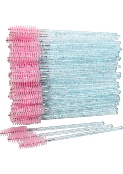 Açık Pembe Koyu Yeşil Osmetic Kirpik Fırçası Kristal Maskara Değneklerini Aplikatör Elmas Kirpik Fırçaları Tek Kullanımlık Makyaj Fırçaları Aletler (Yurt Dışından) fırsatları