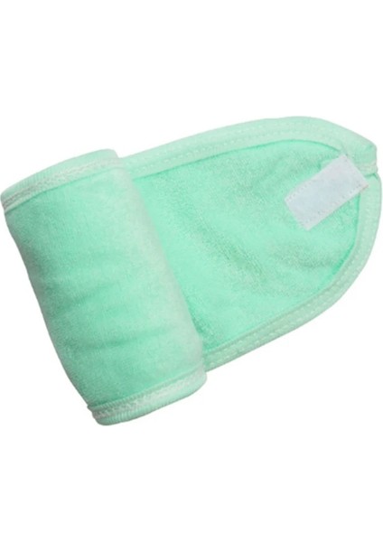 Yeşil Flanel Kozmetik Bantlar Yumuşak Ilmek Elastik Saç Bandı Saç Danteli Yıkama Yüz Duşu Spa Makyaj Araçları (Yurt Dışından)