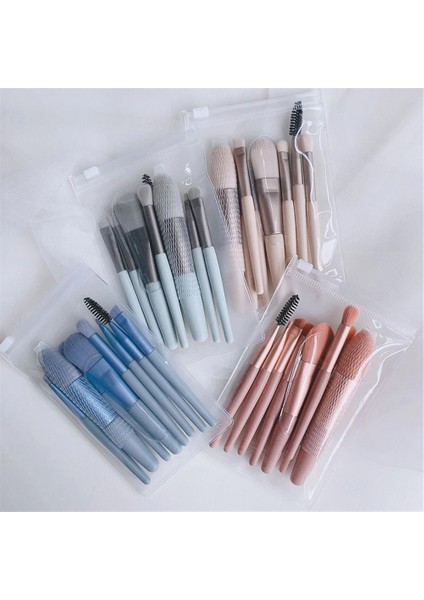 8 Adet Yeşil Çanta Yok Ortable Makyaj Fırçaları Seti (Yüz Göz Dudak Göz Farı Kaş Tarağı Fondöten Pudra Fırçası )(Yurt Dışından) indirimleri