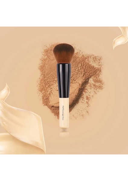 Kaş Makyaj Pudra Fondöten Allık Fırçası Mineral Pudra Fondöten Fırçası Blender Yoğun Tam Kapsama Yüz Fondöten Fırçası Aracı (Yurt Dışından)