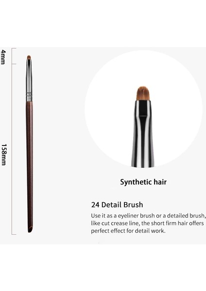 XQ24 Ovw Hassas Eyeliner Fırçası Sentetik Mini Güzellik Makyaj Kalemi Fırçası Fiber Kıllar Yüksek Li Makyaj Fırçaları 1 Adet (Yurt Dışından)
