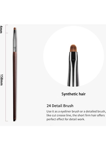 XQ24 Ovw Hassas Eyeliner Fırçası Sentetik Mini Güzellik Makyaj Kalemi Fırçası Fiber Kıllar Yüksek Li Makyaj Fırçaları 1 Adet (Yurt Dışından) modelleri