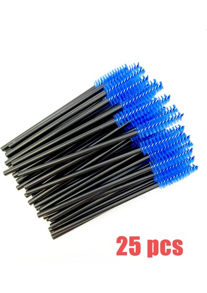 25 Adet Mavi Tek Kullanımlık Kirpik Fırçaları Kaş Fırçası Maskara Değnekleri Kozmetik Makyaj Araçları Kaş ve Kirpik Fırçası Tek Kullanımlık Maskara Fırçaları (Yurt Dışından)