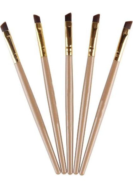SZ690 Profesyonel Siyah Kaş Eğimli Düz Açılı Fırça Makyaj Aracı Ahşap Kutup Eyeliner Göz Farı Göz Kaş Kadın Kozmetik (Yurt Dışından)