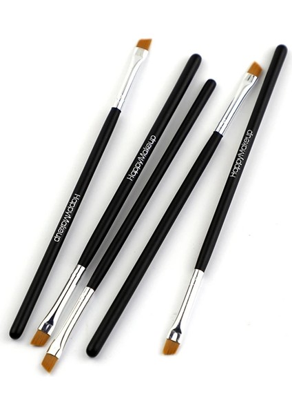 SZ690 Profesyonel Siyah Kaş Eğimli Düz Açılı Fırça Makyaj Aracı Ahşap Kutup Eyeliner Göz Farı Göz Kaş Kadın Kozmetik (Yurt Dışından)
