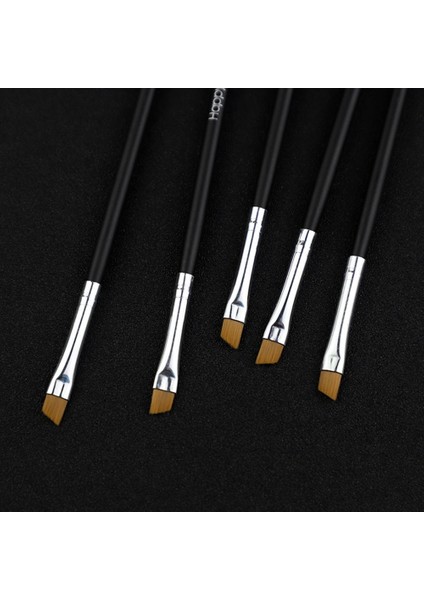 SZ690 Profesyonel Siyah Kaş Eğimli Düz Açılı Fırça Makyaj Aracı Ahşap Kutup Eyeliner Göz Farı Göz Kaş Kadın Kozmetik (Yurt Dışından)