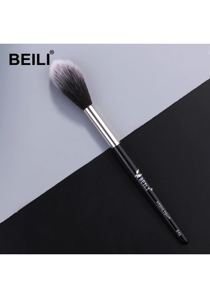 NO.855 Beden Beılı 1 Adet Siyah Profesyonel Sentetik Makyaj Fırçaları Fosforlu Karıştırıcı Karıştırma Allık Kaş Eyeliner Makyaj Fırçaları (Yurt Dışından) modelleri
