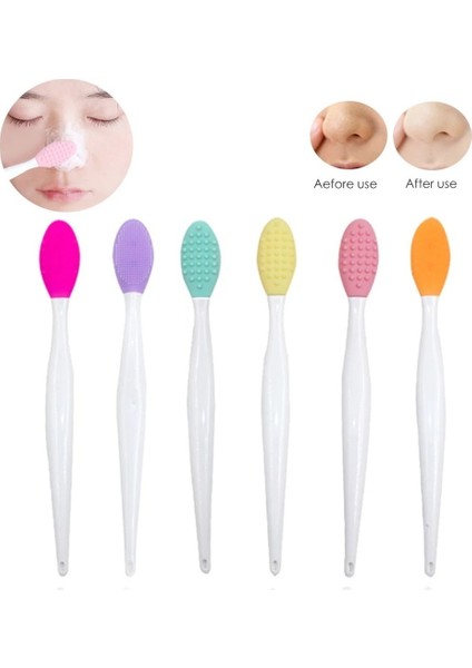 Yeşil Tarzı Oft Siyah Nokta Remover Dudak Peeling Fırçası Güvenli Çift Taraflı Yıkama Yüz Fırçası Fırçalama Yıkama Makyaj Fırçası Siyah Nokta Remover (Yurt Dışından) modelleri