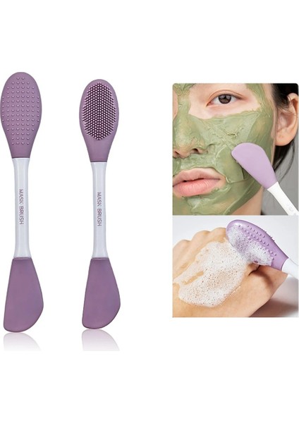 1 Adet Tarzı Licone Yüz Temizleme ve Maske Fırçası 2 In1 Yüz Cilt Bakımı Fırçalayın Exfoliator Fırçalayın Gözenek Siyah Nokta Derin Temizleme Araçları (Yurt Dışından)