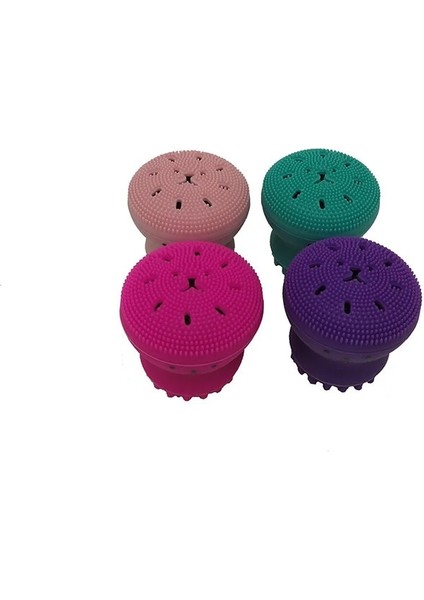 Pembe Tarzı Silikon Temizleme Fırçası Yıkama Pedi Yüz Peeling Siyah Nokta Yüz Temizleme Fırçası Aracı Yumuşak Derin Temizlik Yüz Bakım Fırçası (Yurt Dışından) indirimleri