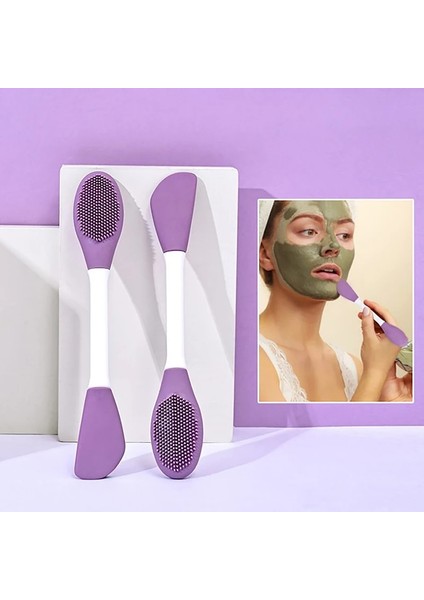 Tek Beden Tarzı Çift Kafa Silikon Yüz Maskesi Fırça Yüz Masajı Temizleme Fırçaları Dıy Çamur Filmi Kazıyıcı Yüz Bakımı Aracı Drog (Yurt Dışından) fiyatları
