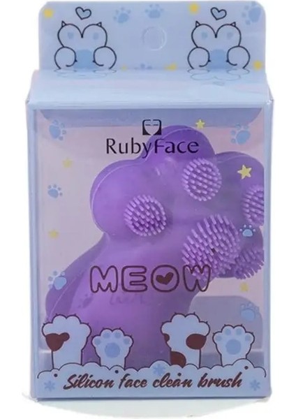 Mor Tarzı 1 Adet El Kedi Pençesi Silikon Fırça Derin Gözenek Temizleyici Siyah Nokta Kaldırma Masaj Fırçası Exfoliator Yüz Temizleme Aracı (Yurt Dışından)
