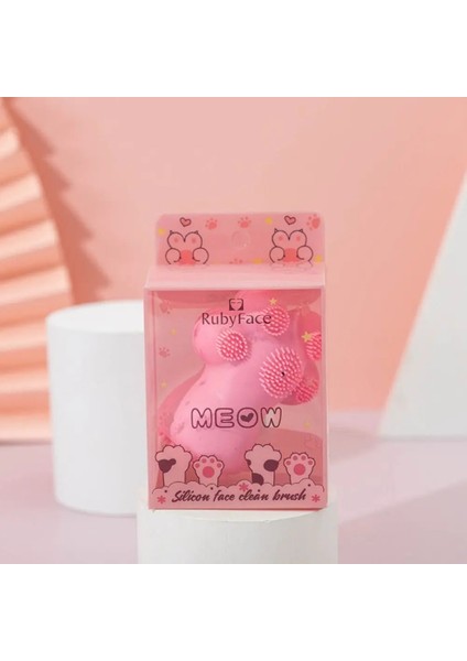 Mor Tarzı 1 Adet El Kedi Pençesi Silikon Fırça Derin Gözenek Temizleyici Siyah Nokta Kaldırma Masaj Fırçası Exfoliator Yüz Temizleme Aracı (Yurt Dışından)