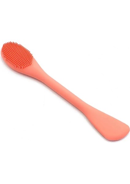 Turuncu Tarzı Yüz Maskesi Aplikatörü Silikon Çift Uçlu Güzellik Fırçası Yüz Çamur Maskesi Aplikatörü Yüz Maskesi Spatula Kolayca Temizleyin (Yurt Dışından)