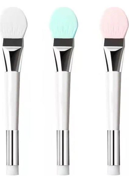 Mavi Stil Silikon Yüz Maskesi Fırçası Çift Kafa Yumuşak Saç Çamur Filmi Özel Fırça Yüz Maskesi Fırçası Uygulama Tipi Makyaj Fırçası (Yurt Dışından) indirimleri